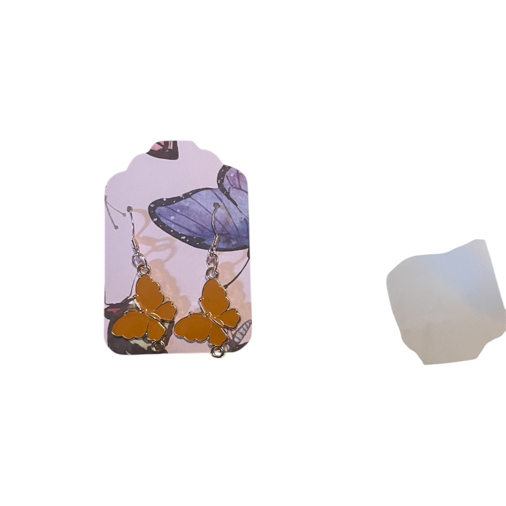 Orange Butterfly 🦋 Earrings